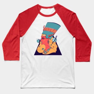 Retro Triad Nefertiti and The Stars Baseball T-Shirt